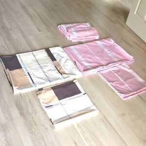 Lot of 3 European Duvet Cover Sets Single Size With Pillow Covers Bedding Euro
